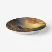 Buffalo Bison Sunset Silhouette Pappteller (Gewinkelt)