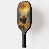 Buffalo Bison Sunset Silhouette Pickleball Schläger (Links)