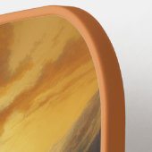 Buffalo Bison Sunset Silhouette Pickleball Schläger (Linke Seite)