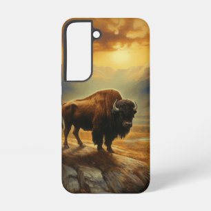 Buffalo Bison Sunset Silhouette Samsung Galaxy Hülle