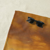 Buffalo Bison Sunset Silhouette Strandtuch (Beispiel)