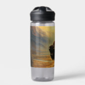 Buffalo Bison Sunset Silhouette Trinkflasche (Vorderseite)