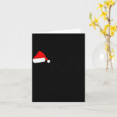 Buffalo Bison Weihnachten_ Büffel mit Santa Hut Karte (Gelbe Blume)