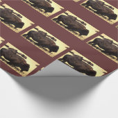 Buffalo Bison Wrap Paper Geschenkpapier (Ecke)