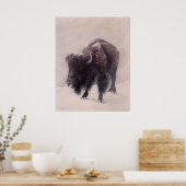 Buffalo Blizzard Print Poster (Küche)