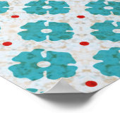 Buffalo Blue Art Poster (Ecke)