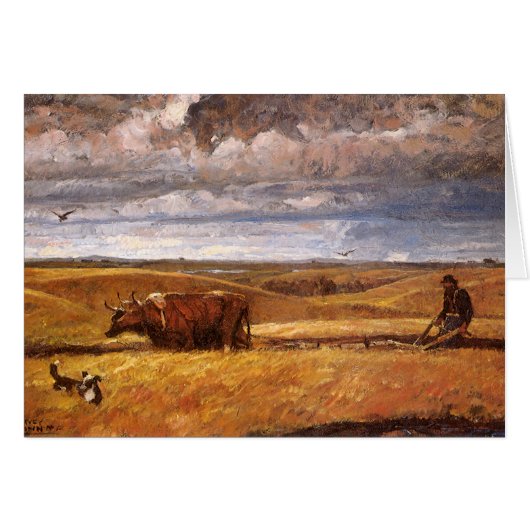 Buffalo Bones Plowinz von Harvey Thomas Dunn (Vorderseite (Horizontal))