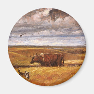 Buffalo Bones Plowinz von Harvey Thomas Dunn Magnet