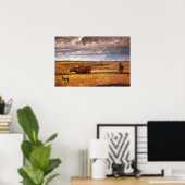 Buffalo Bones Plowinz von Harvey Thomas Dunn Poster (Heimbüro)