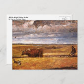 Buffalo Bones Plowinz von Harvey Thomas Dunn Postkarte (Vorne/Hinten)