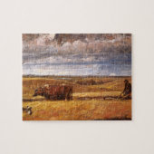 Buffalo Bones Plowinz von Harvey Thomas Dunn Puzzle (Horizontal)