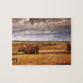 Buffalo Bones Plowinz von Harvey Thomas Dunn Puzzle