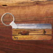 Buffalo Bones Plowinz von Harvey Thomas Dunn Schlüsselanhänger (Rückseite)