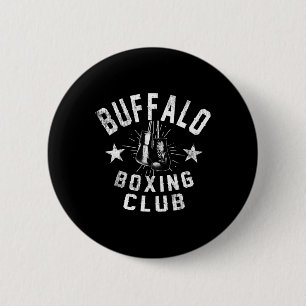 Buffalo Boxing Club - Vintager, gestörter Boxer Button