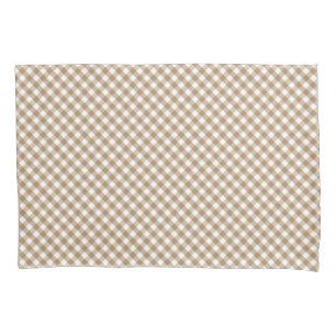 Buffalo Brown White Kissenbezug