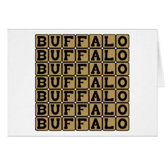 Buffalo Buffalo Buffalo Buffalo Buffalo Buffalo
