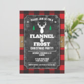 Buffalo Buffalo, Karierter Flanell und Frosturlaub Einladung (Stehend Vorderseite)