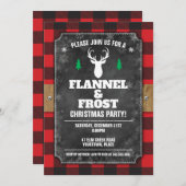 Buffalo Buffalo, Karierter Flanell und Frosturlaub Einladung (Vorne/Hinten)