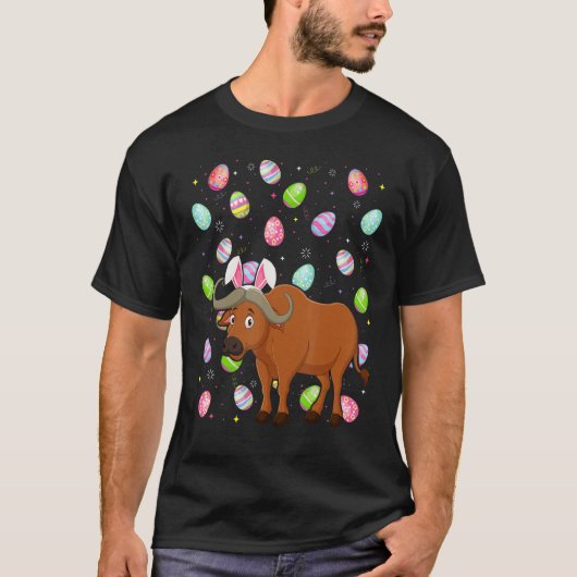 Buffalo Bunny Easter Egg Funny Buffalo Ostersao Su T-Shirt (Vorderseite)
