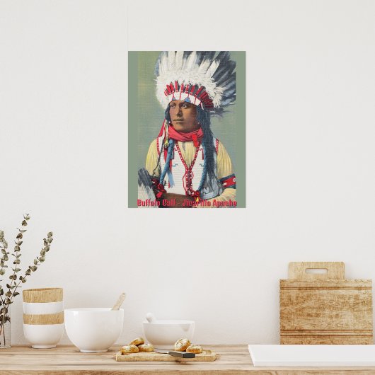 Buffalo Calf Native American Poster (Küche)