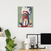 Buffalo Calf Native American Poster (Heimbüro)