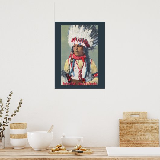 Buffalo Calf Native American Poster (Küche)