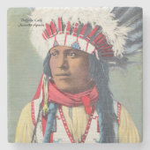 Buffalo Calf Steinuntersetzer (Vorderseite)