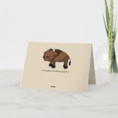 buffalo cartoon greeting card karte (Rückseite)