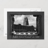 Buffalo 'Central Terminal' est. 1929 Postkarte (Vorne/Hinten)