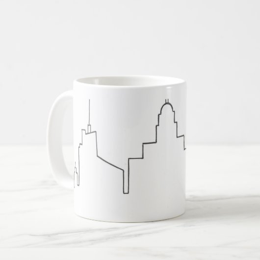 Buffalo City Skyline Tasse (Vorderseite Links)