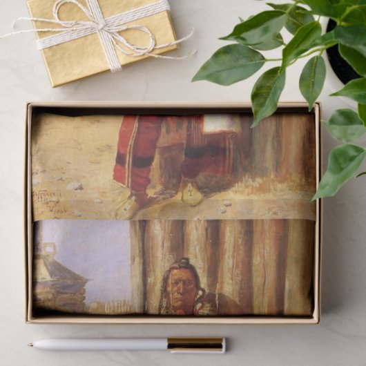 "Buffalo Coat" von Charles M. Russell Seidenpapier (Geschenk)