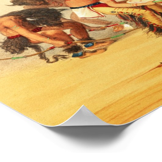 Buffalo Dance, c.1832 Poster (Ecke)