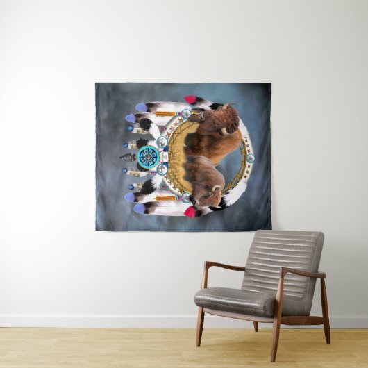 BUFFALO DREAM CATCHER WANDTEPPICH (Beispiel (Horizontal))