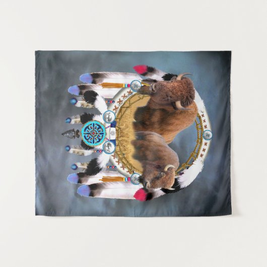 BUFFALO DREAM CATCHER WANDTEPPICH (Vorderseite (Horizontal))