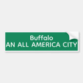 Buffalo EINE ALL AMERIKASTADT Autoaufkleber (Vorne)