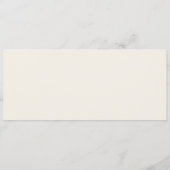 Buffalo Fall Foliage Bison Script Wedding Menu Menükarte (Rückseite)