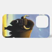 Buffalo Fields iPhone 13 Pro Slim Fit Case, Glossy Hülle (Rückseite (Horizontal))