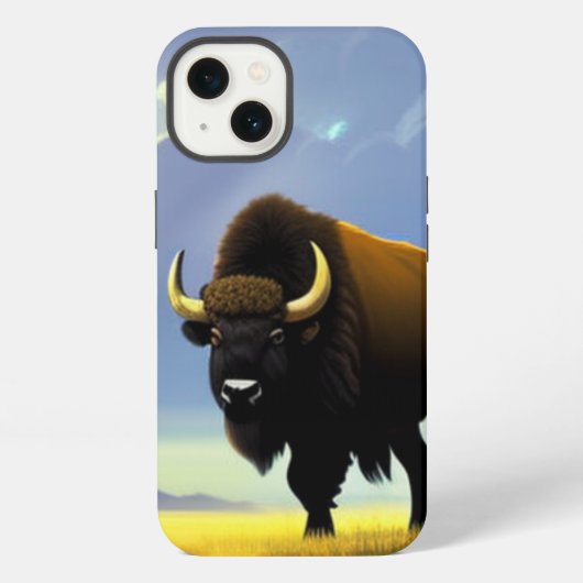 Buffalo Fields iPhone 13 Pro Slim Fit Case, Glossy Hülle (Rückseite)