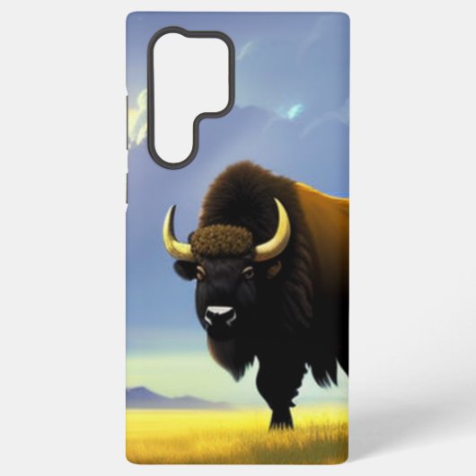 Buffalo Fields iPhone 13 Pro Slim Fit Case, Glossy Samsung Galaxy Hülle (Rückseite)