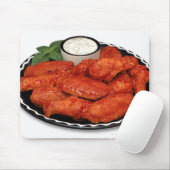 Buffalo-Flügel mit blauem Käse Mousepad (Mit Mouse)