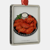 Buffalo-Flügel mit blauem Käse Ornament Aus Metall (Rechts)