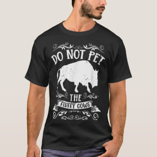 Buffalo Funny Bison bekommt die fließenden Kühe ni T-Shirt