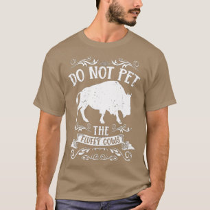 Buffalo Funny Bison bekommt die fließenden Kühe ni T-Shirt