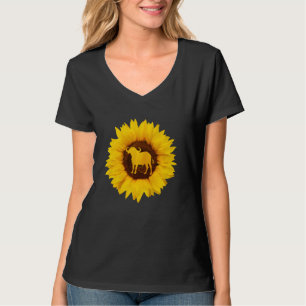 Buffalo für Frauen Männer Tamaraw Bison Sonnenblum T-Shirt