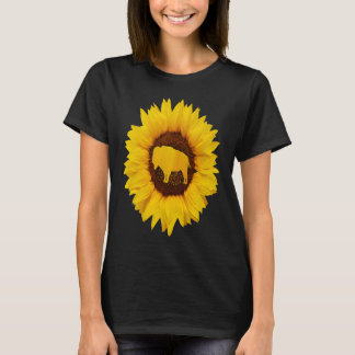 Buffalo für Frauen Männer Tamaraw Bison Sonnenblum T-Shirt