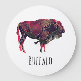 Buffalo Gift Große Wanduhr