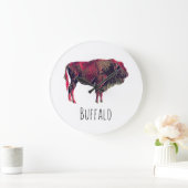 Buffalo Gift Große Wanduhr (Zuhause)