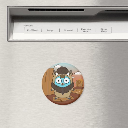 Buffalo Gopher in der Wüste Magnet (In Situ (Geschirrspüler))