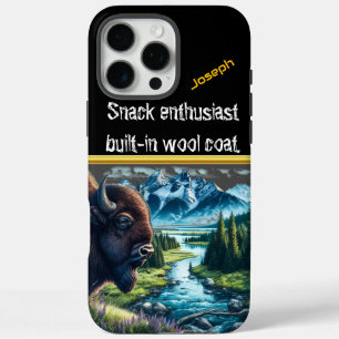 Buffalo Grazing by Serene Stream iPhone 16 Pro Max Hülle