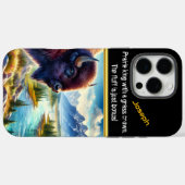 Buffalo Grazing Case-Mate iPhone Hülle (Rückseite (Horizontal))